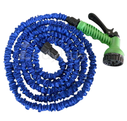 50 FEET EXPANDABLE GARDEN HOSE MULTI FUNCTIONAL SPRAY GUN 15 METRES WATER HOSE